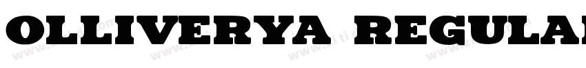 Olliverya Regular字体转换